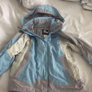 Baby blue North Face jacket